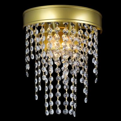 Бра 0536/2W FGD золото/хрусталь 2х60W E14 h200, MIX24